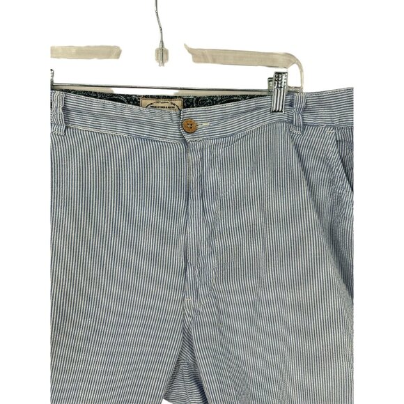Washed Beaten Stoned Vintage 1946 Seersucker Shorts Mens Size 40 Striped - Picture 3 of 8